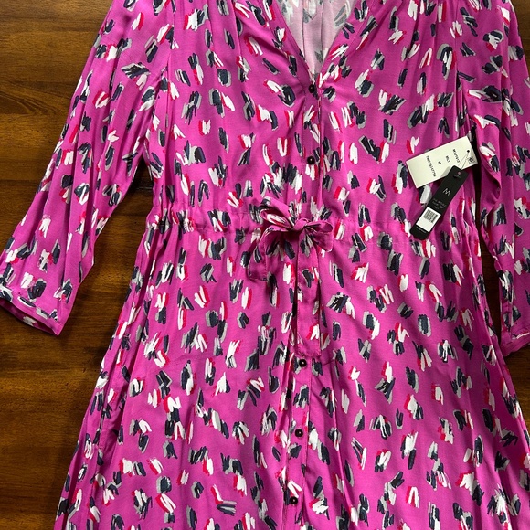 Nic + Zoe Pink Midi Viscose Dress (Size Medium) - Picture 4 of 6